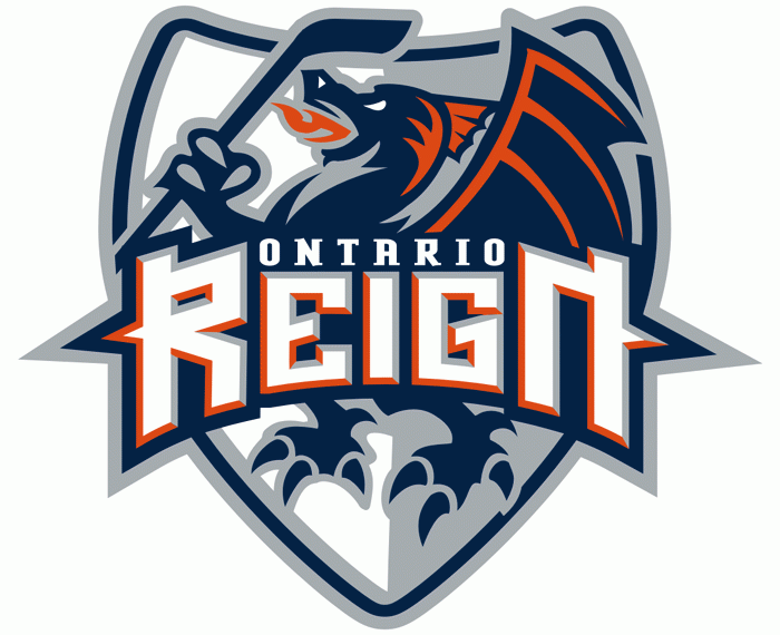 ontario reign 2008-pres primary logo iron on transfers for T-shirts